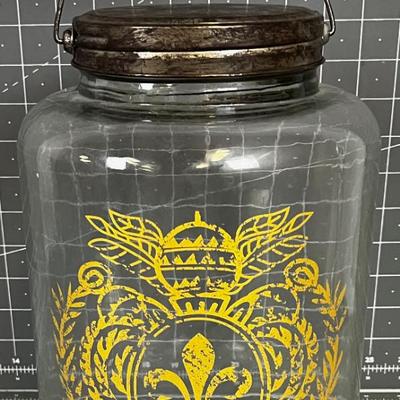 Girdonde Glass Jar with Handled Lid