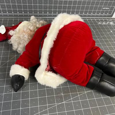 Santa Claus Stuffy Vintage; its time to start Holiday Decorating