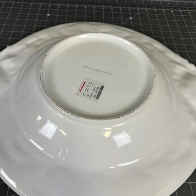Made in Italy Pasta Bowl Ceramic White LARGE 