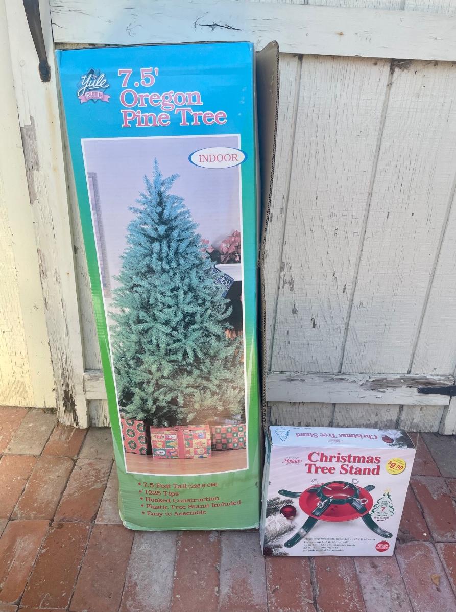 Artificial Christmas Tree and Stand