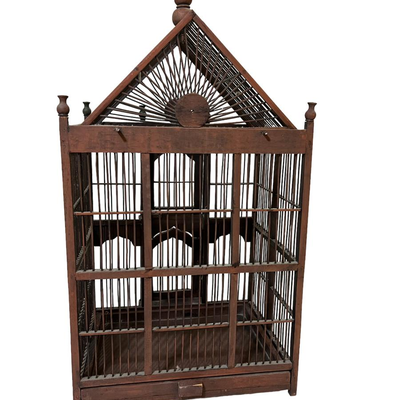 Vintage Victorian Style Wooden Bird Cage