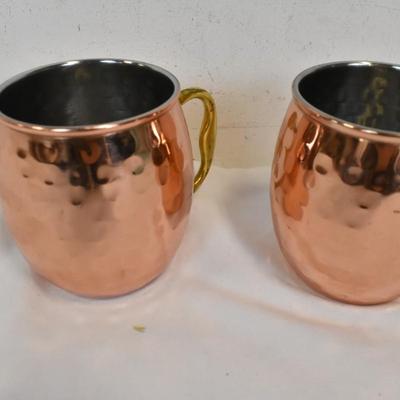 2 Godinger Copper Mugs