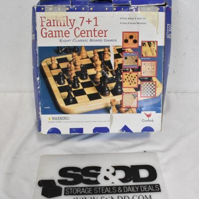 Classic Board Game Set, 8 Games, Complete