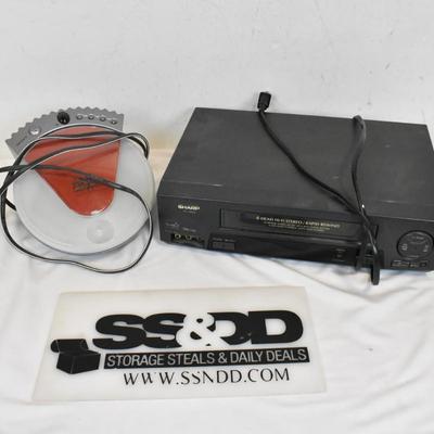 Sharp VHS Player and Sony DVD Player