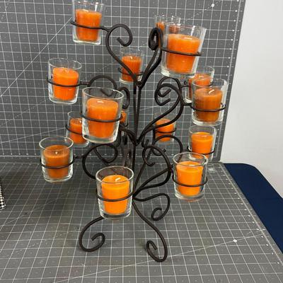Pumpkin Spice Candelabra for the Table 