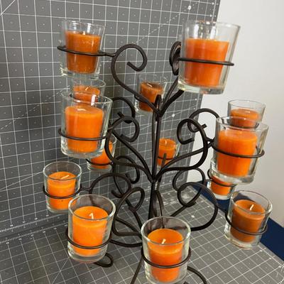 Pumpkin Spice Candelabra for the Table 