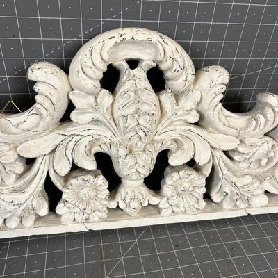 Carved Resin White Wall Hanging