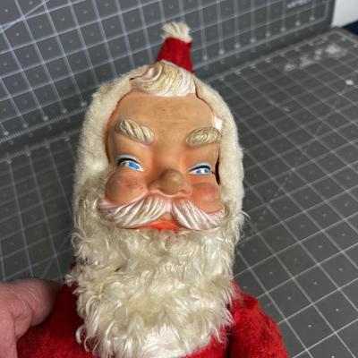 Vintage 1950's Rubber Faced Santa 
