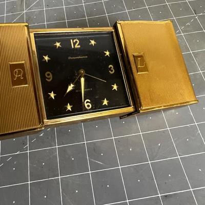 Vintage Remembrance Clock Brass 