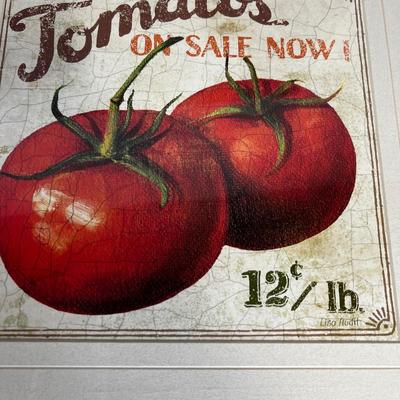 Framed Tomato Print Picture NEW 