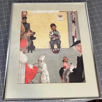 Norman Rockwell Print Framed and Matted