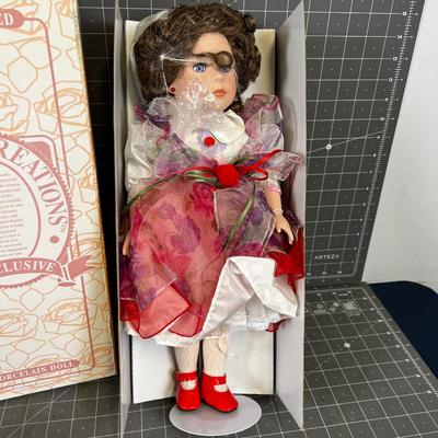 New Porcelain Doll great gift. 