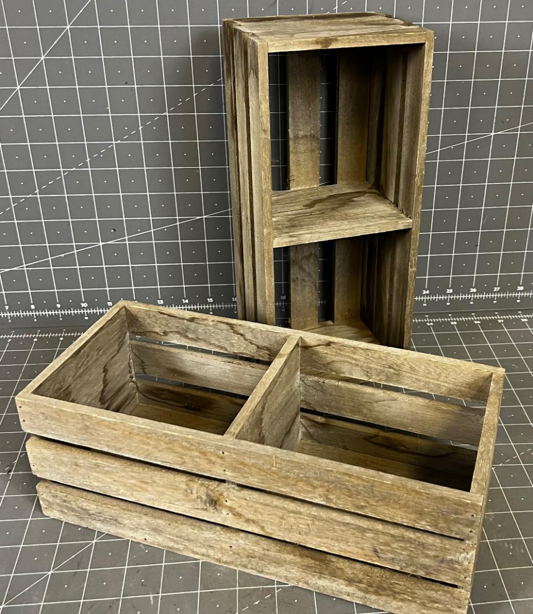 2 Small Wooden Crates
