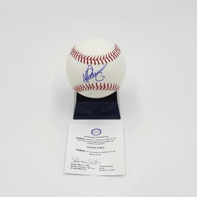 MARTIN PEREZ AUTHENTICATED SIGNED BASEBALL