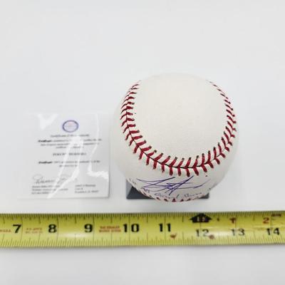 JEREMY HERMIDA - 1ST AB GRAND SLAM 8/31/05 AUTHENTICATED SIGNED BASEBALL