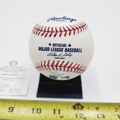JEREMY HERMIDA - 1ST AB GRAND SLAM 8/31/05 AUTHENTICATED SIGNED BASEBALL