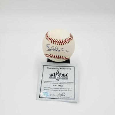BOB HALE AUTHENTICATED SIGNED BASEBALL