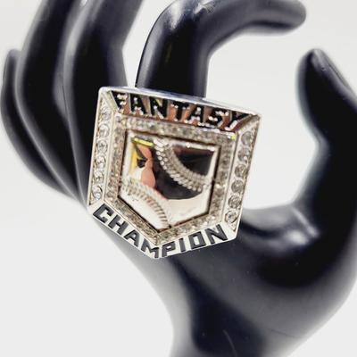 AUTHENTIC PREMIUM FANTASY BASEBALL CHAMPIONSHIP RING FROM FANTASY CHAMPS #1