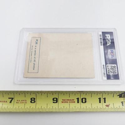 1964 BEATLES B & W JOHN LENNON AUTHENTICATED 1ST SERIES CARD W/ CASE