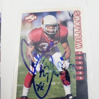 JSA AUTHENTICATED AENEAS WILLIAMS SIGNED FOOTBALL CARD