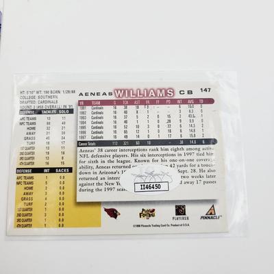 JSA AUTHENTICATED AENEAS WILLIAMS SIGNED FOOTBALL CARD