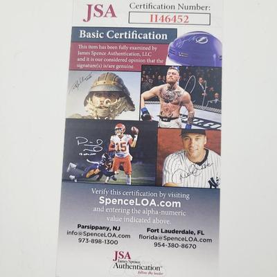 JSA AUTHENTICATED RENERS WILLIAMS SIGNED FOOTBALL CARD