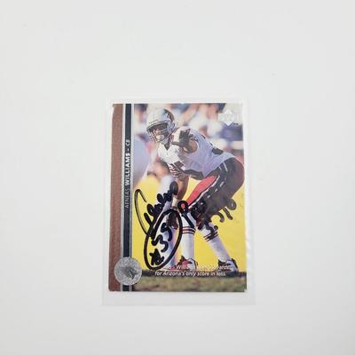 JSA AUTHENTICATED AENEAS WILLIAMS SIGNED FOOTBALL CARD