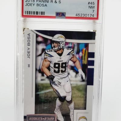 PSA 2018 PANINI R & S JOEY BOSA FOOTBALL CARD PROTECTED