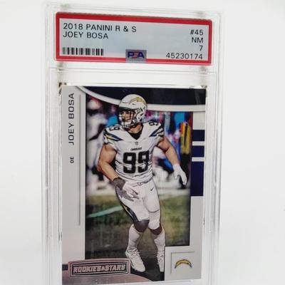 PSA 2018 PANINI R & S JOEY BOSA FOOTBALL CARD PROTECTED