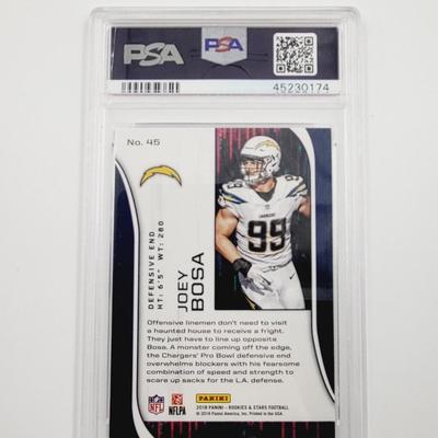 PSA 2018 PANINI R & S JOEY BOSA FOOTBALL CARD PROTECTED
