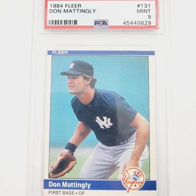 PSA 1984 FLEER DON MATTINGLY MINT BASEBALL CARD PROTECTED