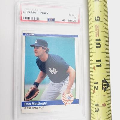 PSA 1984 FLEER DON MATTINGLY MINT BASEBALL CARD PROTECTED