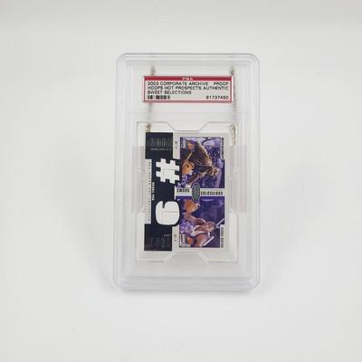 PSA 2003 CORPORATE ARCHIVE PROOF HOOPS HOT PROSPECTS AUTHENTIC SWEET SELECTIONS - AMARE STAUDEMIRE & SHAWN MARION BASKETBALL CARD