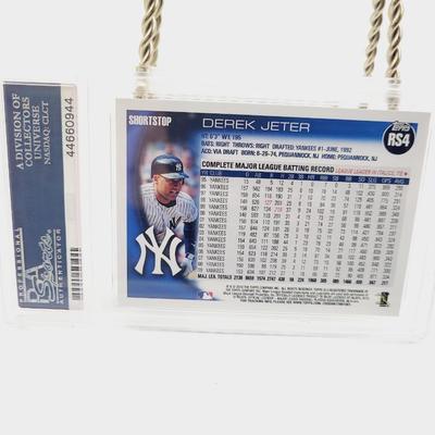 PSA 2010 TOPPS FACTORY SET DEREK JETER RETAIL BONUS GEM MT BASEBALL CARD PROTECTED