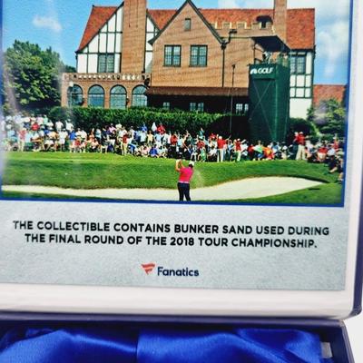 FANATICS COLLECTABLE 2018 BUNKER SAND FROM FINAL ROUND OF TOUR CHAMPIONSHIP