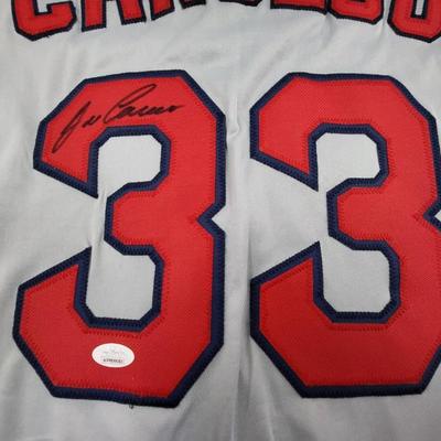 JSA AUTHENTICATED JOSE CANSECO "CHEMIST" SIGNED BASEBALL JERSEY