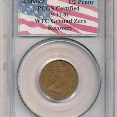 9/11 World Trade Centre Coin Found In Wreckage PCGS