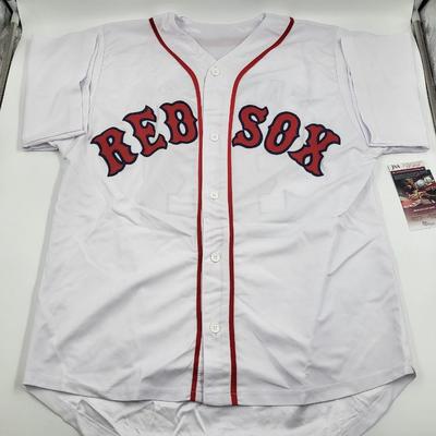 JSA AUTHENTICATED RED SOX JOSE CANSECO SIGNED BASEBALL JERSEY