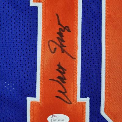 JSA AUTHENTICATED WALT FRAZIER NEW YORK KNICKS SIGNED JERSEY