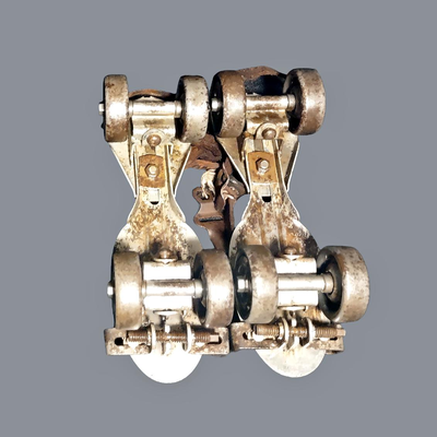 Vintage Metal Rollerskates with Key