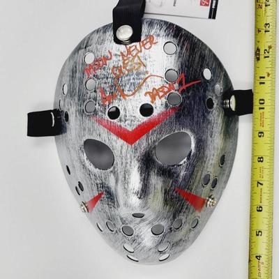 AUTHENTICATED ARI LEHMAN (JASON FROM THE 1ST FRIDAY THE 13TH MOVIES) SIGNED MASK