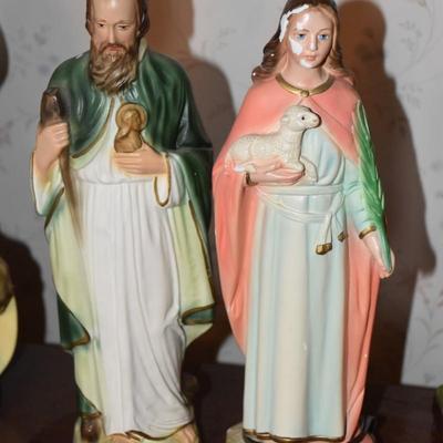 Pair of Religious Statues