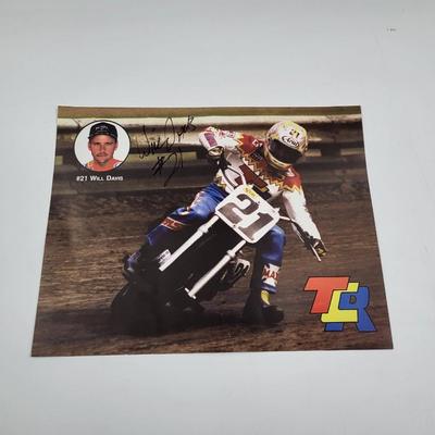 #21 WILL DAVIS SIGNED PICTURE - 1997 DIRT TRACK RACING