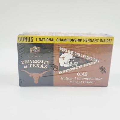 UNOPENED UNIVERSITY OF TEXAS COLLECTOR CARDS W/ PENDANT