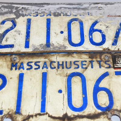 Old Massachusetts Plates