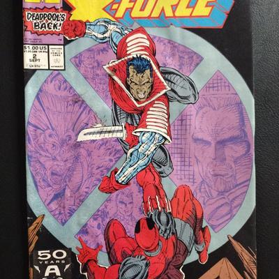 DeadPool Comics and an X-Force Comic