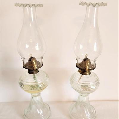 Lot #7  Pair Oil Lamps