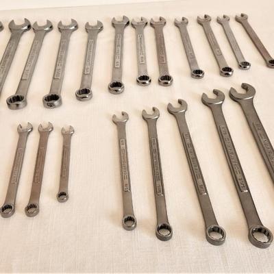 Lot #10 20 piece set of Craftsman wrenchs