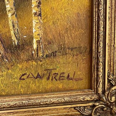 Phillip Cantrell framed  canvas artwork - Signed