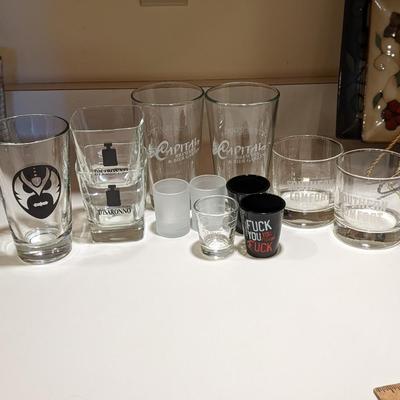 Variety Lot of Stamped Glassware